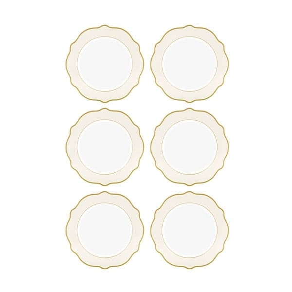 Jaswely Pasta Tabağı 6 Parça Krem 21 cm 3