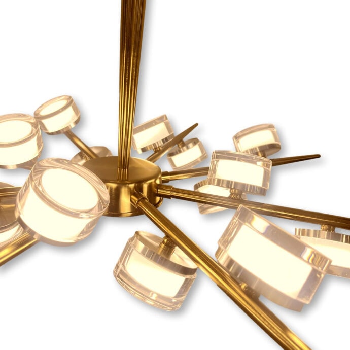 Gold Küre Detaylı Avize 3