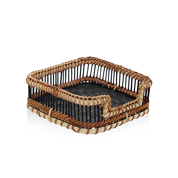 Bambu Peçetelik Siyah 18x4x6 cm 2