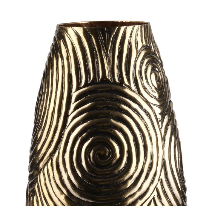 TH Vazo Girdap Pod Antik Gold 16x16x30 Cm 3