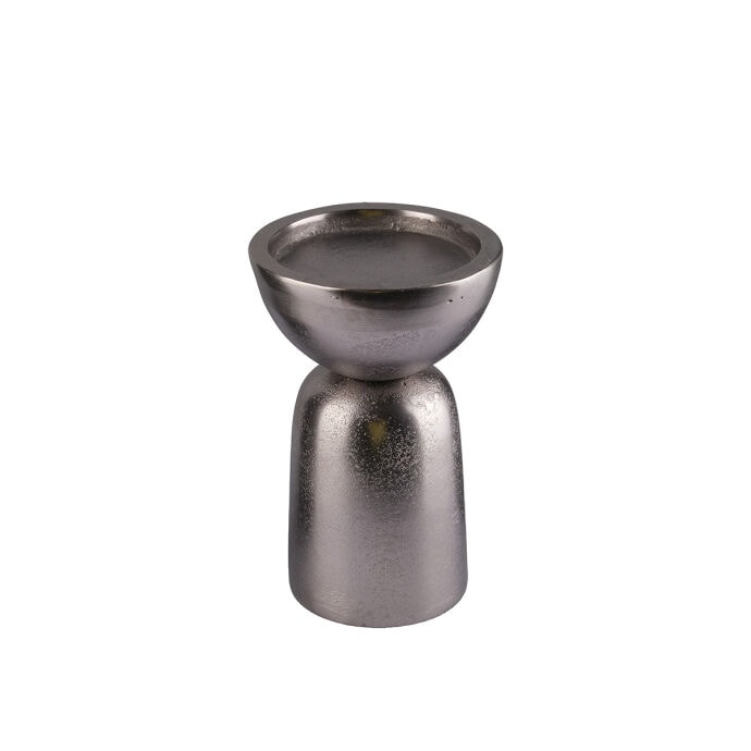 TH Şamdan Dekoratif Antik Silver 11x11x17Cm 2