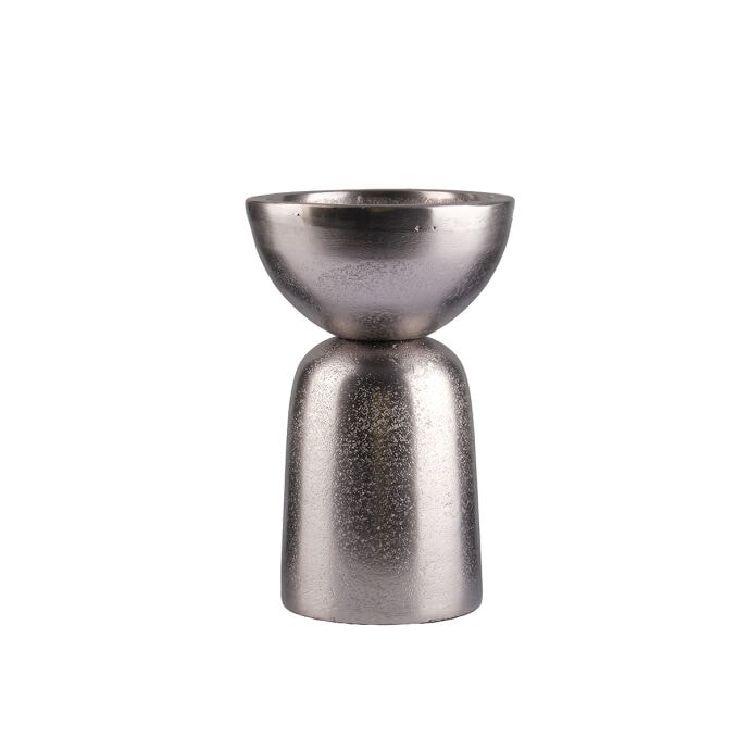 TH Şamdan Dekoratif Antik Silver 11x11x17Cm 3