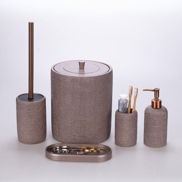 Natural Banyo Seti Taupe 4