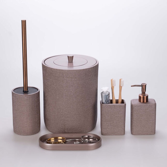 Linen Banyo Seti Taupe 4