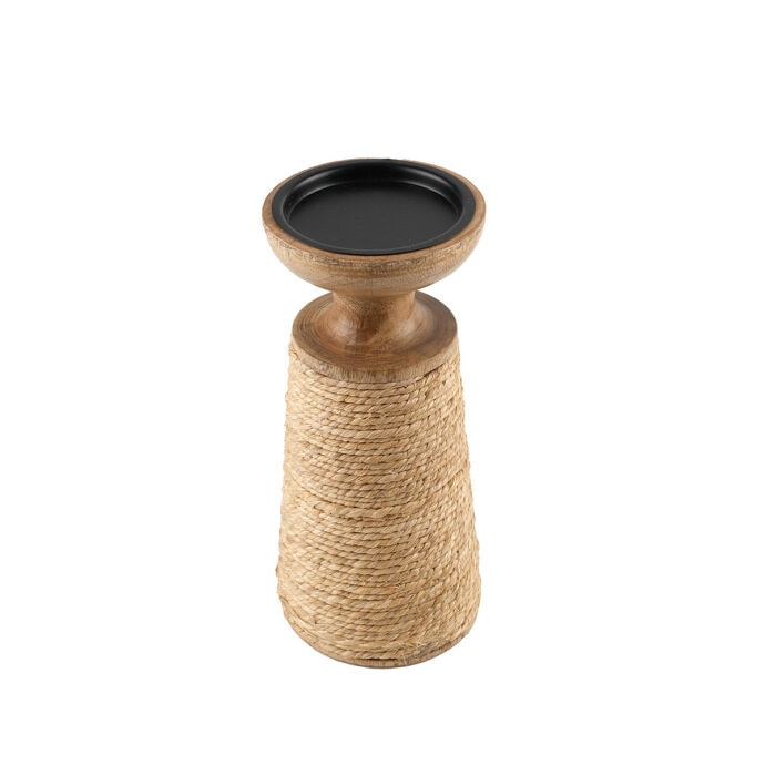 TH Natural Rattan Detaylı Küçük Şamdan 3
