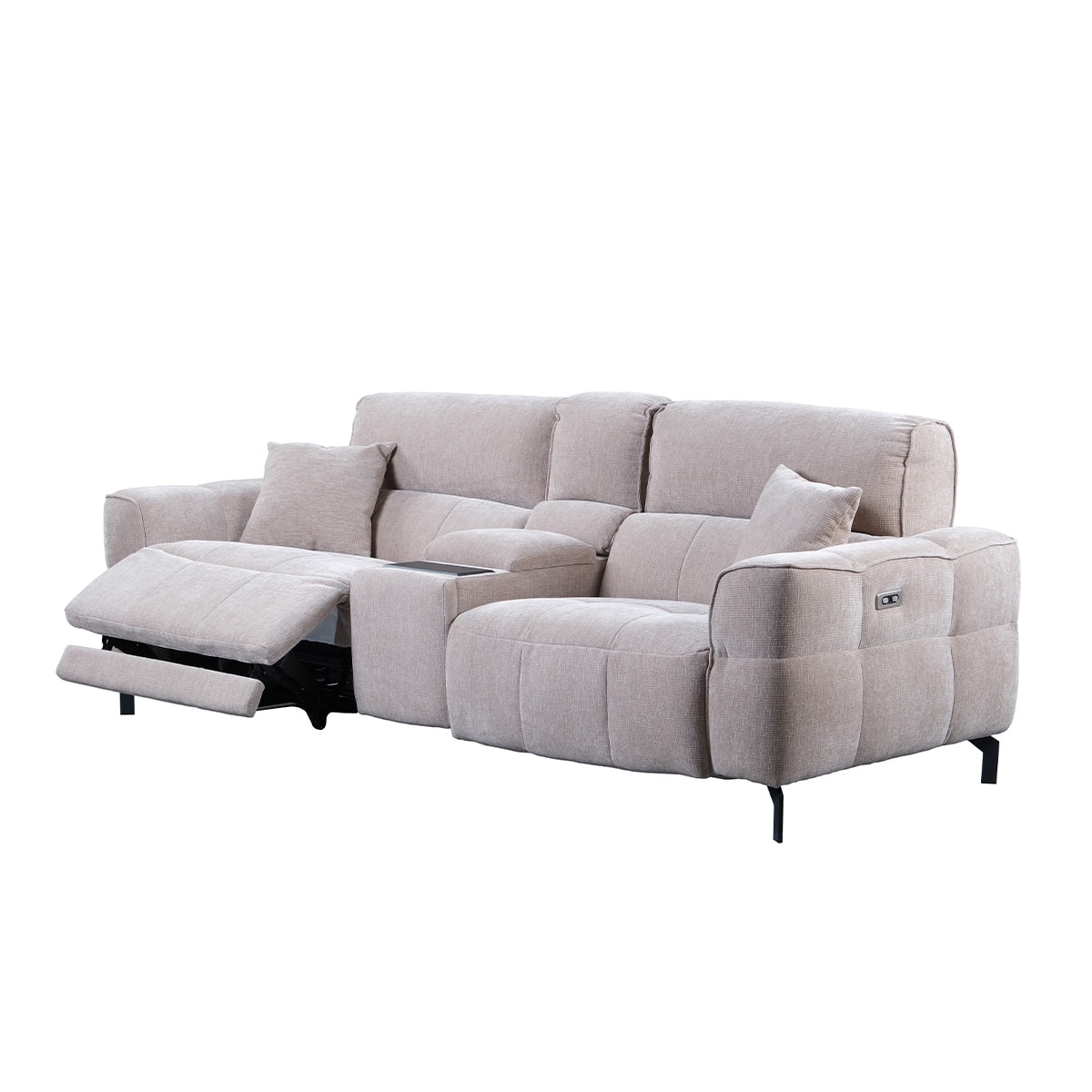 TH Tiffany Ara Modüllü İki Taraflı Recliner İkili Koltuk 8