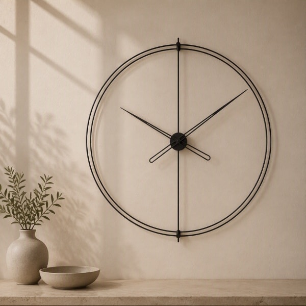 Timelesssimple110 Siyah Duvar Saati 1