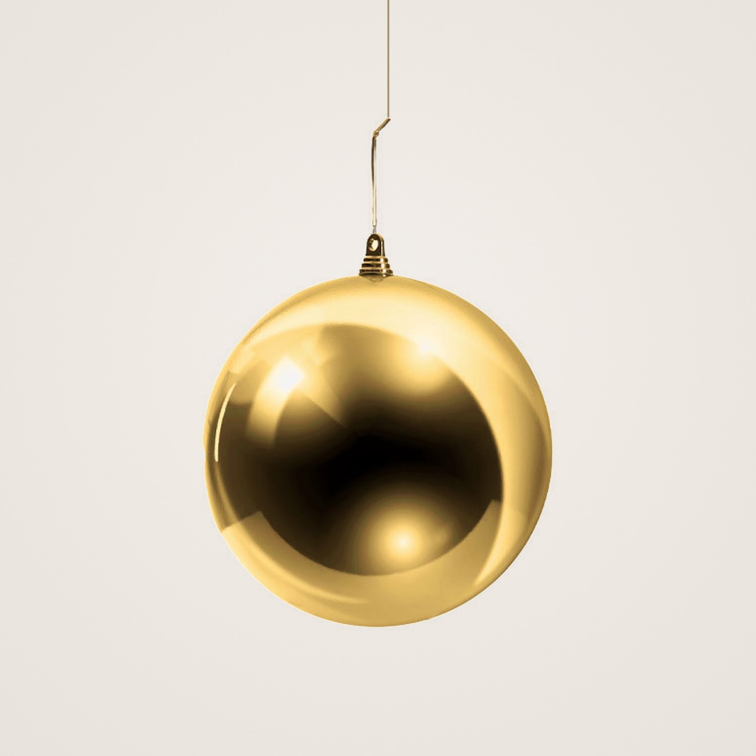 Aynalı Gold Premium Ağaç Süsü 20 Cm 2