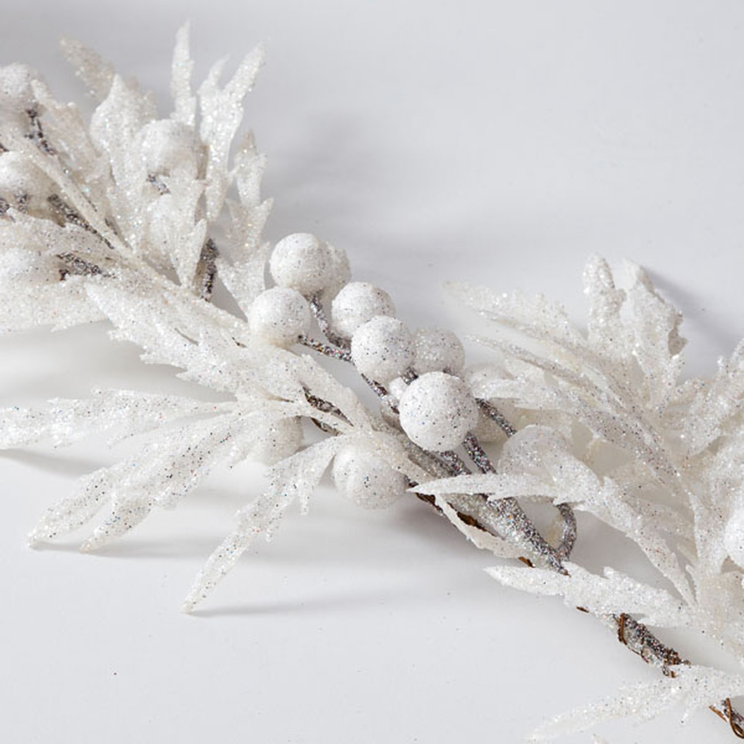 Simli Beyaz Garland 122 Cm 2