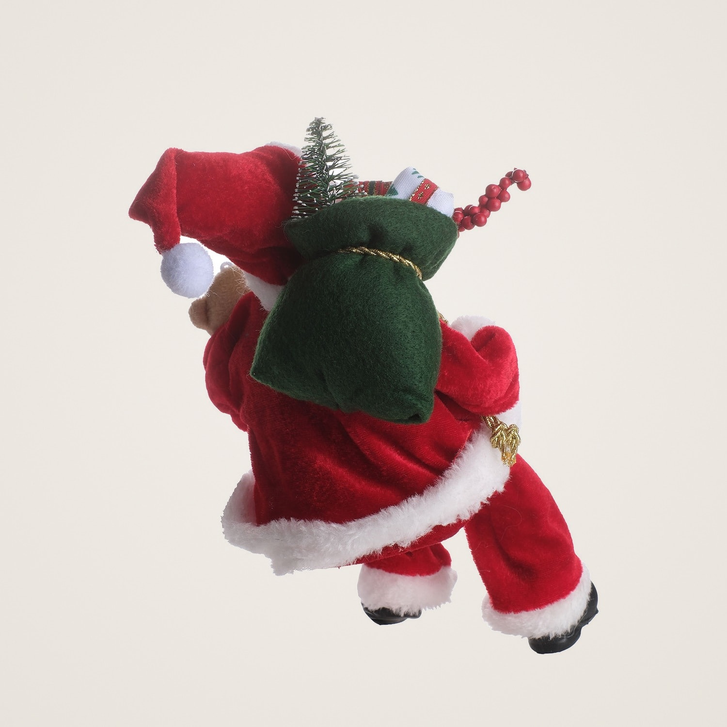 TH Noel Baba Oturan Hediye Çantalı 30Cm 2