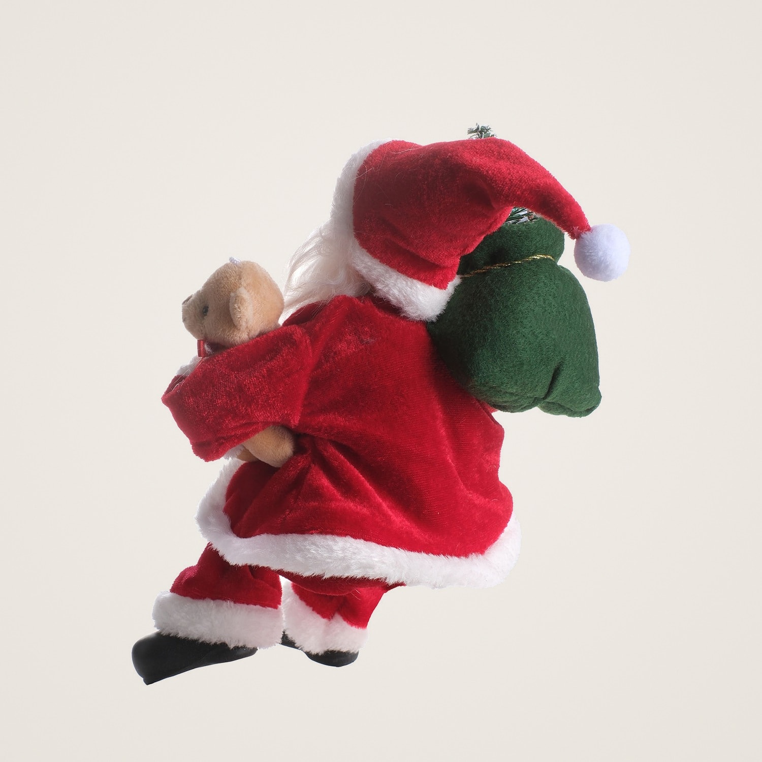 TH Noel Baba Oturan Hediye Çantalı 30Cm 3