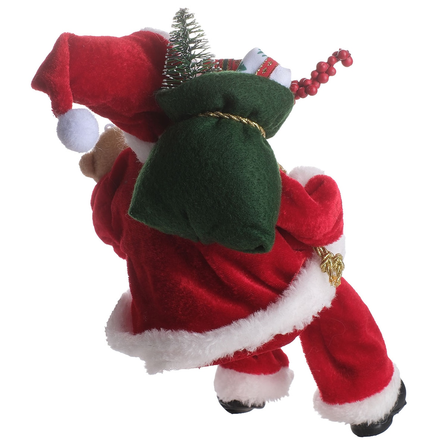 TH Noel Baba Oturan Hediye Çantalı 30Cm 9