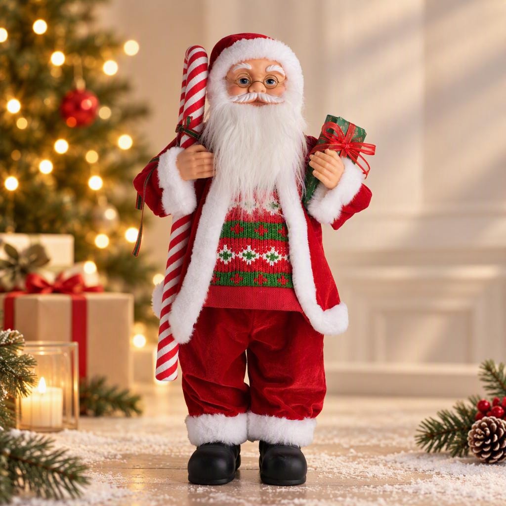 TH Noel Baba Şeker Bastonlu 60Cm 1