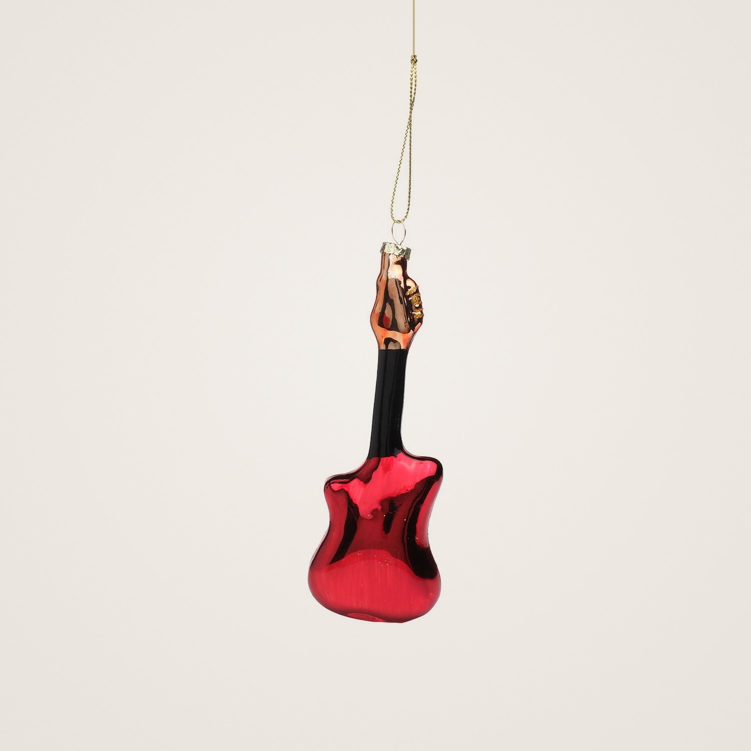 TH Kırmızı Gitar Figürü Ağaç Süsü 4