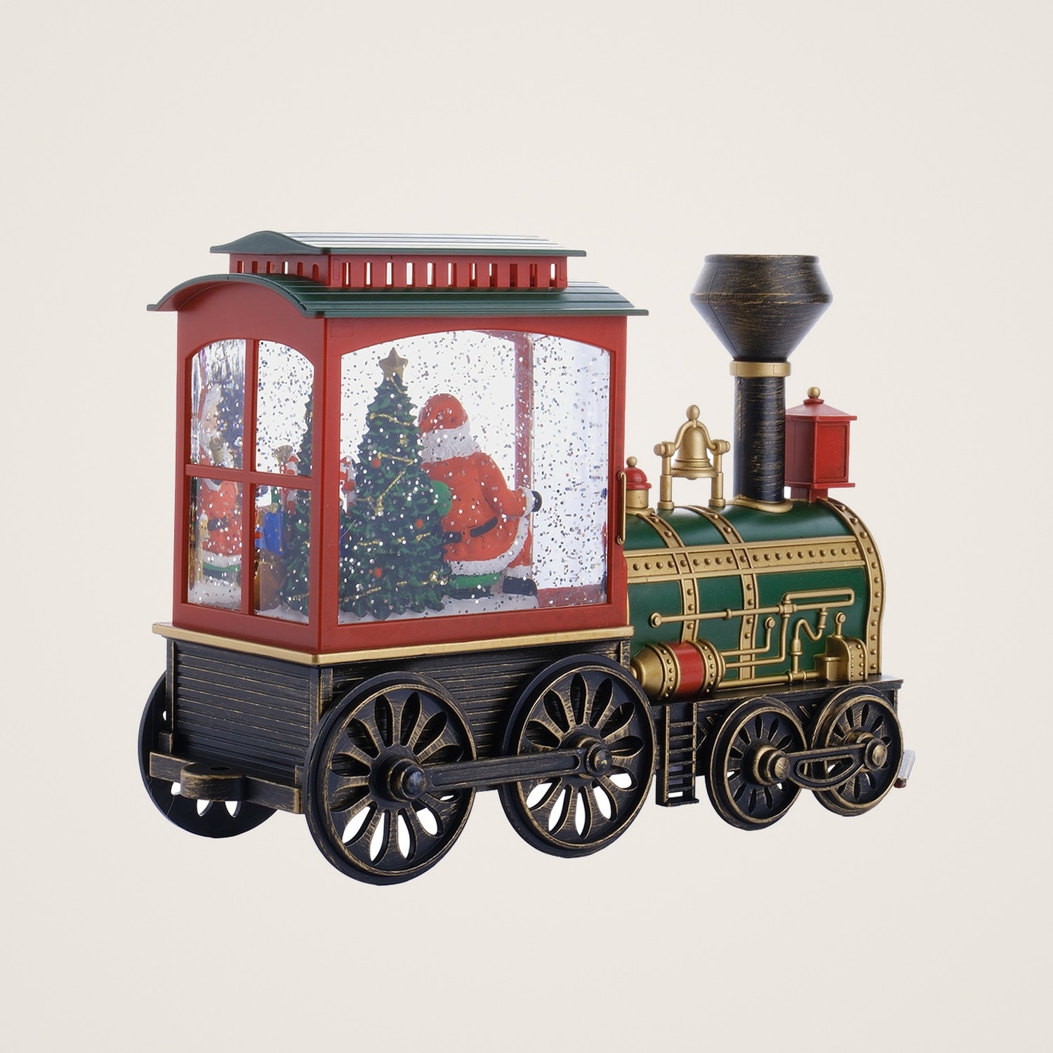 TH Tren Figürü Noel Baba Premium Kar Küresi 4