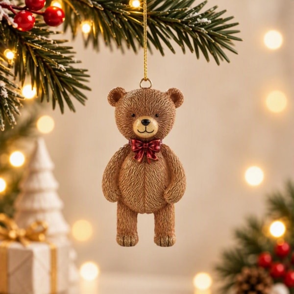 TH Teddy Ayıcık Figürü Ağaç Süsü 1