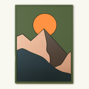 Abstract Mountain One Tablo - TepeHome