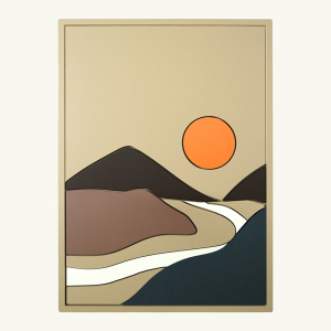 Abstract Mountain Two Tablo - TepeHome