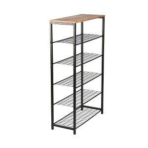 Ahşap Raflı Metal Ayakkabılık - 3