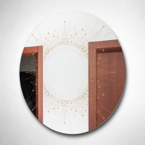 Altın Çizgiler Modern Ayna - 2