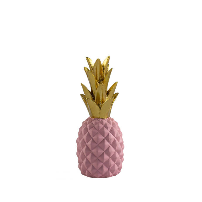 Ananas Pembe Gold Dekoratif Obje - 2