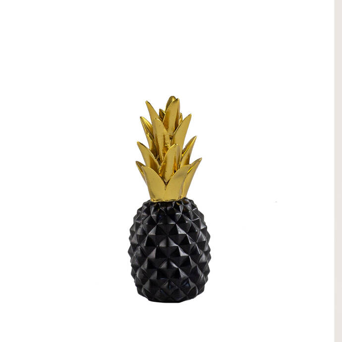 Ananas Siyah Gold Dekoratif Obje - 2