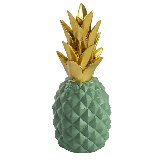 Ananas Yeşil Gold Dekoratif Obje - 1