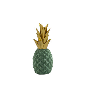 Ananas Yeşil Gold Dekoratif Obje - 2
