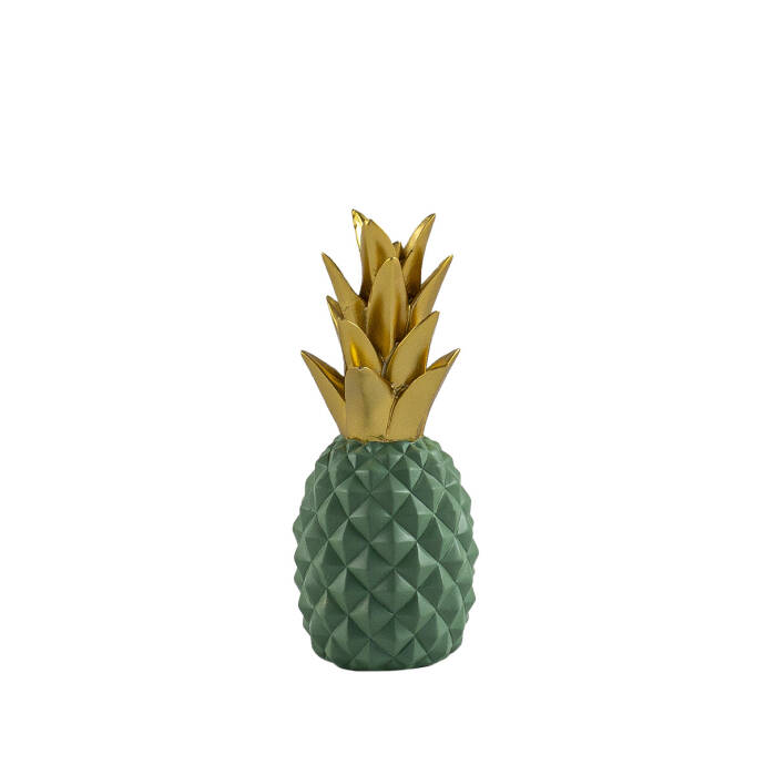 Ananas Yeşil Gold Dekoratif Obje - 2