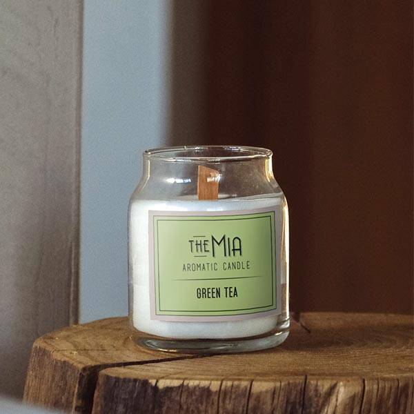Aromatik Green Tea Kokulu Mum 200cc - 2