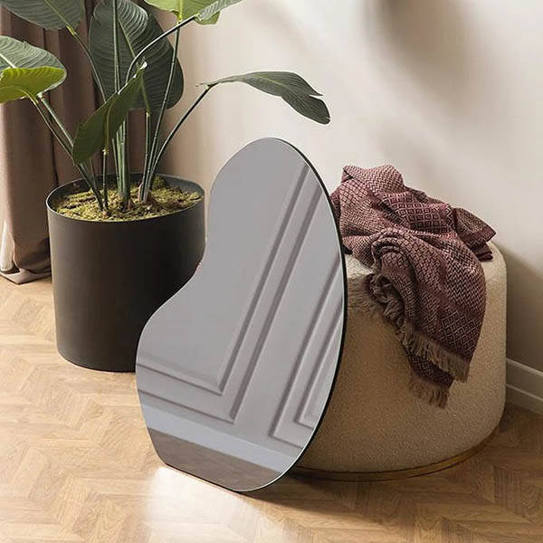 Asimetrik Fasulye Temalı Ahşap Ayna 75x5 - 4