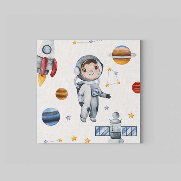Astronot Kanvas Tablo - 1