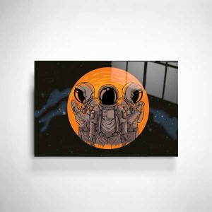 Astronotlar Cam Tablo - TepeHome