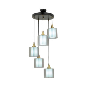 Av-65233-5T-Bsy-F Siyah Modern Avize - TepeHome