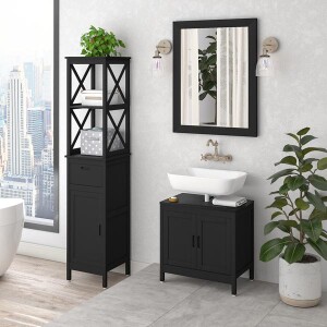 Ayna Antrasit 90X70X3 cm - TepeHome