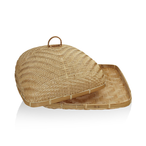 Bambu Dikdörtgen Tepsi 40x40x21 cm - TepeHome