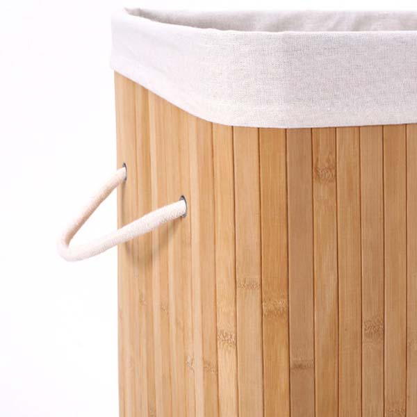 Bambu Kapaklı Çamaşır Sepeti El Yapımı - 10