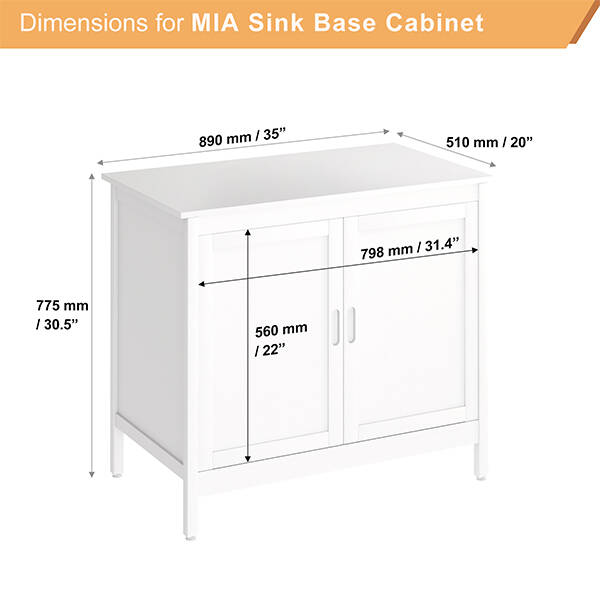 Banyo Dolabı 89X51X77.5Cm - 7