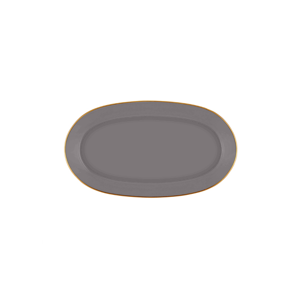 Basic Oval Servis Gri - 29cm 2 Li Set - 3