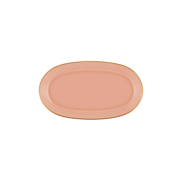 Basic Oval Servis Somon Pembe - 29cm 2 L - 3