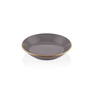 Basic Yemek Tabağı 6 Lı Set Gri - 20cm - TepeHome (1)