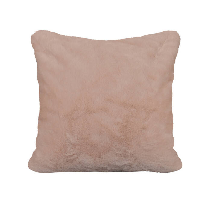 Bej Peluş Çift Taraflı Kırlent - 1