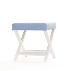 Bench Puf Light Mavi - TepeHome