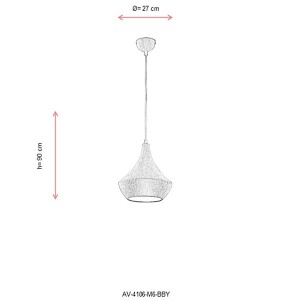 Av-4106-M6-Bby Beyaz Modern Avize - TepeHome (1)