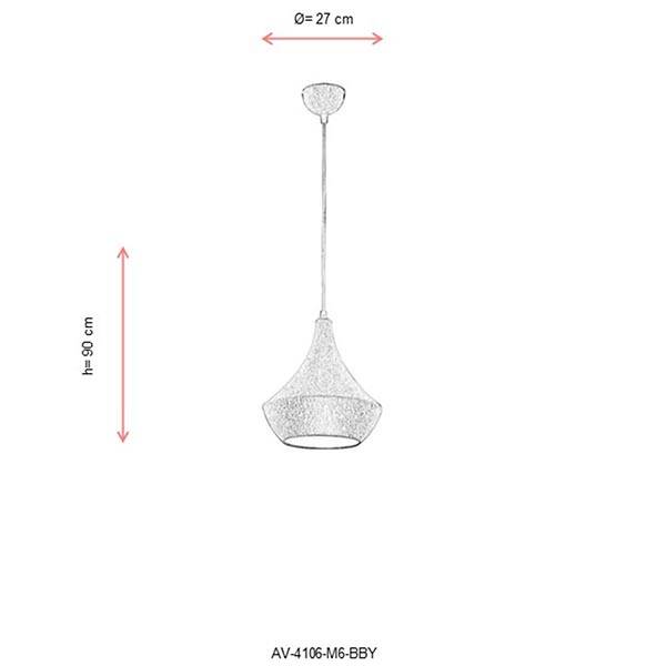 Av-4106-M6-Bby Beyaz Modern Avize - 2