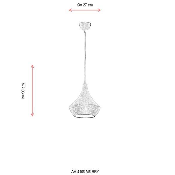 AV-4106-M6-BBY Beyaz Modern Avize - 2