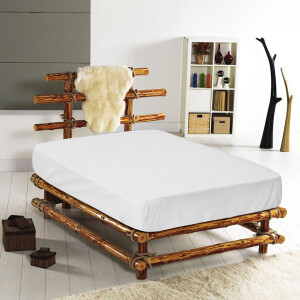 Beyaz Tek Kişilik Fitted Çarşaf - TepeHome (1)