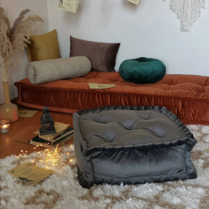 Bisküvi Gri Minder - TepeHome (1)
