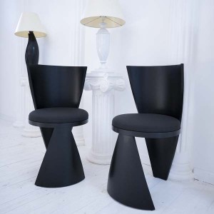 Black Ovi Sandalye - TepeHome