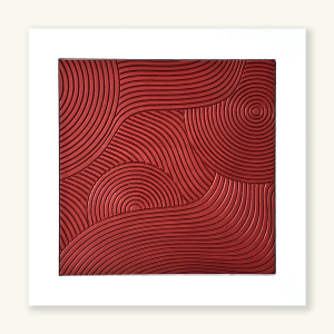 Blinxor Crimson Red Tablo - TepeHome